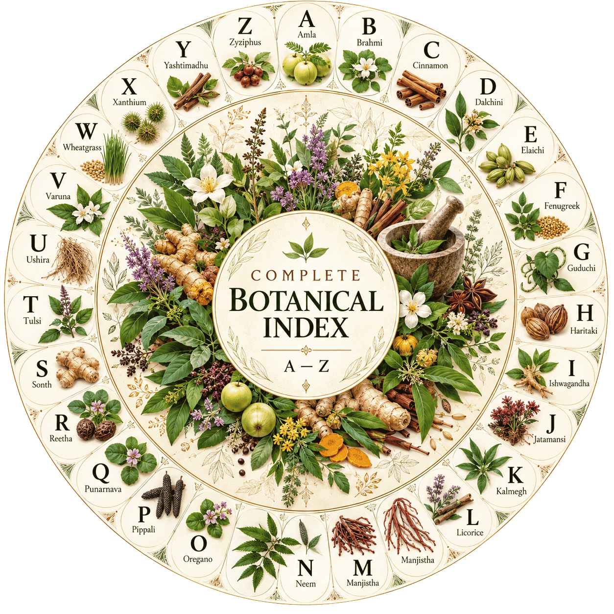 Ayushalya A to Z Botanical Herbal Index